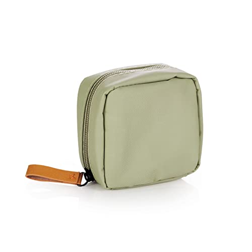 Hekyip Mini Cosmetic Bag, Travel Makeup Pouch, Portable Waterproof Cosmetic Pouch for Ladies Women, Mini(Mini Green) - color: Mini Green