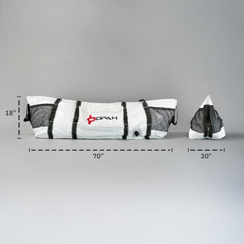 Opah Gear Fathom 6 King Insulated Fish Kill Cooler Bag for King Mackerel, 70' L x 20' W x 18' H, Heavy Duty, Marine-Grade Vinyl, Camping & Fishing - style: Fathom 6 King - 70'l X 20'w X 18'h