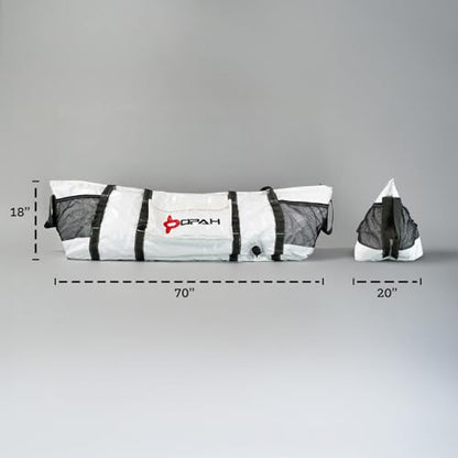 Opah Gear Fathom 6 King Insulated Fish Kill Cooler Bag for King Mackerel, 70' L x 20' W x 18' H, Heavy Duty, Marine-Grade Vinyl, Camping & Fishing - style: Fathom 6 King - 70'l X 20'w X 18'h
