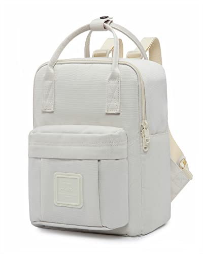HotStyle BESTIE Mini Backpack Purse, Multiple Colors and Patterns, Small Sized - color: #Pd266j, Beige White, style: Plain