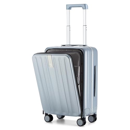 Hanke 20 Inch Carry On Luggage Hard Shell Suitcases with Wheels Luggage Suitcase Travel Luggage for Women Men Rolling Luggage Bags for Business Trip Weekender-Grey - color: Grey Upgrade, size: 20 Inch