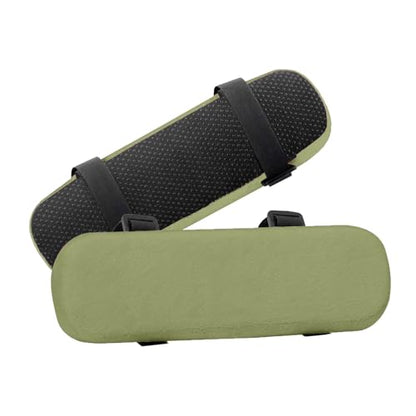 MOSISO Chair Armrest Pads (2 Pack), Memory Foam Home/Office Chair Arm Rest Covers Comfy Computer Gaming Elbow Cushion Removable Washable Elbow Support Forearm Pressure Relief, Olive Green - color: Olive Green