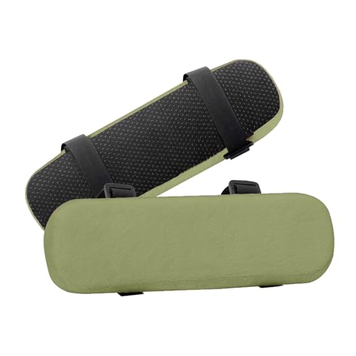 MOSISO Chair Armrest Pads (2 Pack), Memory Foam Home/Office Chair Arm Rest Covers Comfy Computer Gaming Elbow Cushion Removable Washable Elbow Support Forearm Pressure Relief, Olive Green - color: Olive Green