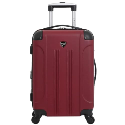 Travelers Club Chicago Hardside Expandable Spinner Luggage, Rhubarb, 22" Carry-On - color: Rhubarb, size: 22" Carry-On