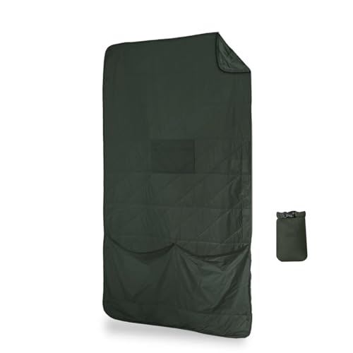 Gravel Layover Travel Blanket – Ultra-Light Compact Blanket for Camping and Outdoor Adventures - Down Alternative Portable Travel Blanket for Layovers & Road Trips (Spruce) - color: Spruce