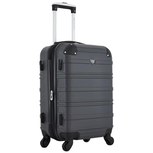 Travelers Club Phoenix Luggage, Blackened Pearl, 22-Inch Carry-On - color: Blackened Pearl, size: 22" Carry-On