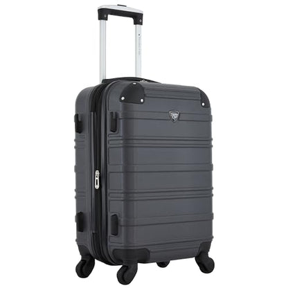 Travelers Club Phoenix Luggage, Blackened Pearl, 22-Inch Carry-On - color: Blackened Pearl, size: 22" Carry-On