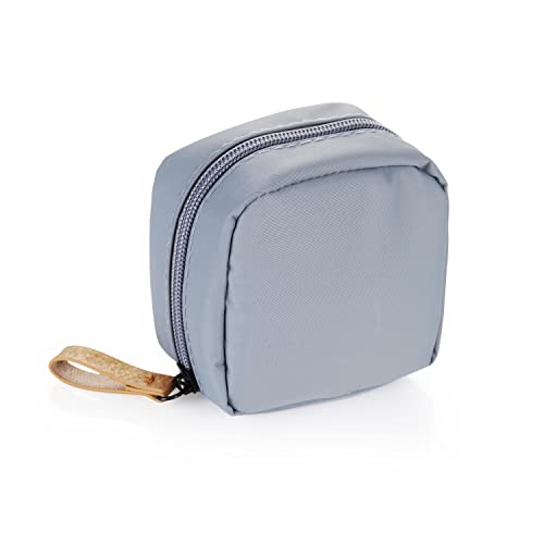 Hekyip Mini Cosmetic Bag, Travel Makeup Pouch, Portable Waterproof Cosmetic Pouch for Ladies Women, Mini (Mini Grayish) - color: Mini Grayish