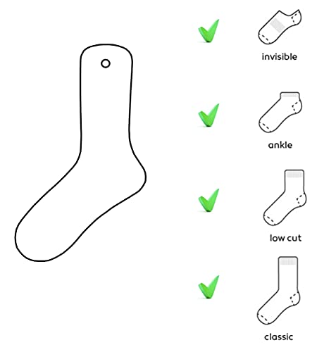 TATYZ Cardboard Sock Inserts Form Blockers, Sock Shaper and Organiser for Storage or Display - 10 PCS (Small) - size: Small