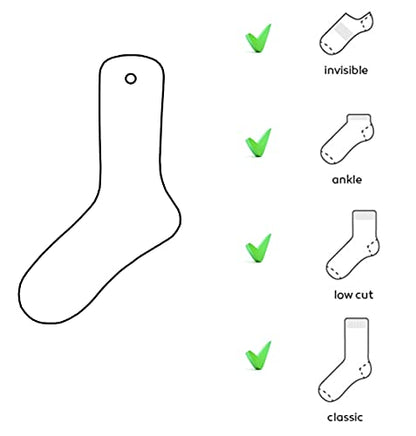 TATYZ Cardboard Sock Inserts Form Blockers, Sock Shaper and Organiser for Storage or Display - 10 PCS (Small) - size: Small