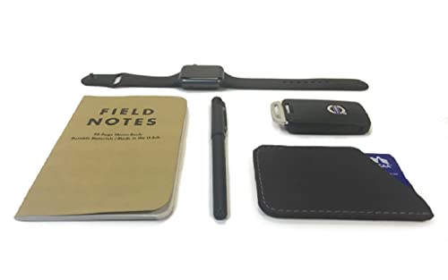 Modern Carry Leather Minimal Card Holder, Minimalist Wallet for Men & Women, Thin Credit Card Holder, Small Business Card Holder, Card Holder Wallet, Front Pocket Card Wallet - Magnum (Black) - color: Black
