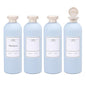 ASEVAT 13.5oz 4pack Refillable Travel Shampoo and Conditioner Bottles, Travel Size containers, Travel Bottle for toiletries, Squeeze Bottles with Flip Cap, Empty Plastic Leak Proof Travel Bottles - color: Blue, size: 13.5oz