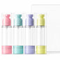 4 Pack Airless Pump Bottles, 1 oz Leakproof Travel Bottles with Pump for Toiletries, Small Empty Containers with Lids for Lotion Creams Serum Skin Care Shampoo Cosmetic Moisturizer Dispenser