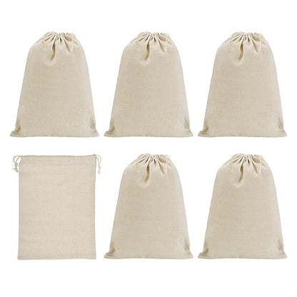 PATIKIL 16"x12" Coin Money Sacks Bag, 6Pcs Bank Deposit Change Transit Cash Bags with Drawstring Currency Gift Sacks Style 1, Beige - color: Beige, size: 16"x12"