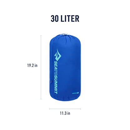 Sea to Summit Lightweight Stuff Sack, Durable Outdoor and Travel Storage - color: Surf Blue, style: 30 Liter