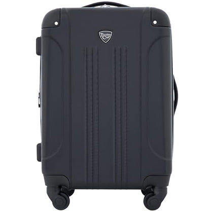 Travelers Club Chicago Hardside Expandable Spinner Luggage, Black, 22" Carry-On - color: Black, size: 22" Carry-On