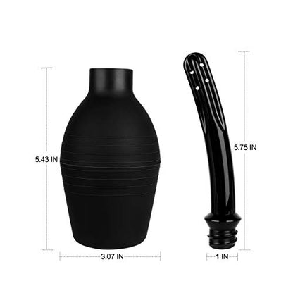 RANEU Enema Bulb Kit with Lube Anal Douche Superior Materials Douche for Men Women