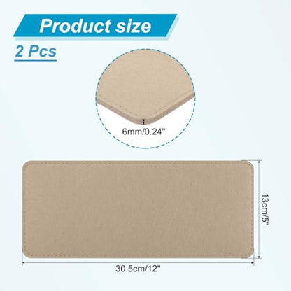 PATIKIL 12 x 5 Inch Felt Bag Base Shaper, 2pcs Bag Bottom Pad Organizer Insert Rectangle Liner Board for Purse Handbag Tote Travel Bag Canvas Cosmetic, Beige - color: Beige