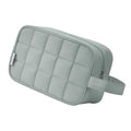 Narwey Quilted Makeup Bag Puffy Make up Bag Cosmetic Bag Organizer, Puffer Travel Toiletry Bag for Traveling Women Girl, Travel Bag for Toiletries, Skincare Medicine Bags (Sage Green) - color: Y-Sage Green