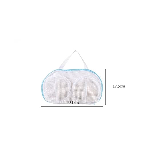 Mesh Bra Laundry Bag Underwear Pouch Travel Organizer Bag(Blue)