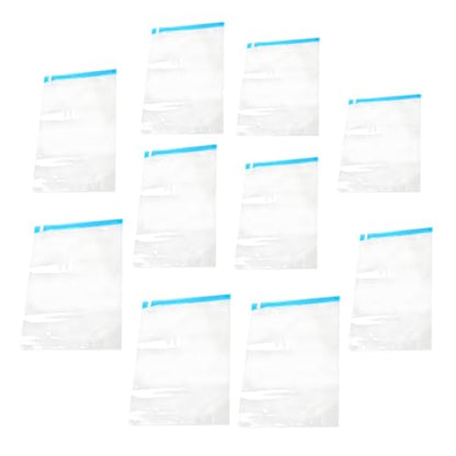 NUOBESTY 10pcs Vacuum Compression Storage Bags Set, Clothes Space Saver Organizer with Roll-up Seal, Multipack Sizes (35x50cm×2, 40x50cm×2, 40x60cm×3, 50x70cm×3), Travel Packing and Home