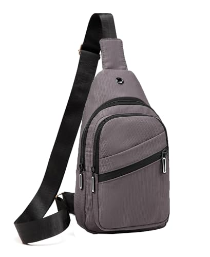 AOSTIHOT Crossbody Small Sling Backpack Sling Bag for Women, Chest Bag Daypack Crossbody for Travel Sport Running Hiking Grey - color: Grey