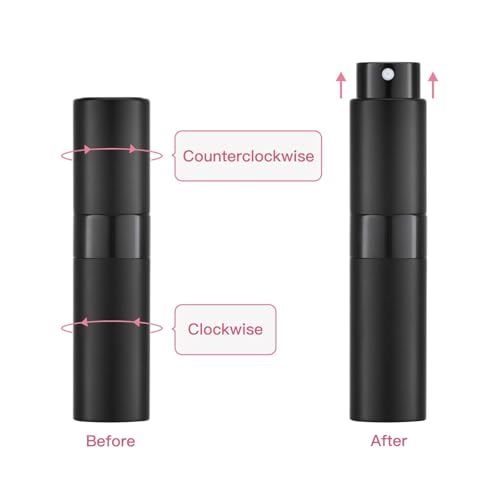Tekson Travel Perfume Atomizer Refillable 8ml (5 PCS), Travel Cologne Sprayer Mini, Perfume Bottle Empty Small (Blue) - color: BBSBG