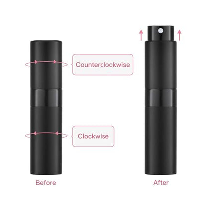 Tekson Travel Perfume Atomizer Refillable 8ml (5 PCS), Travel Cologne Sprayer Mini, Perfume Bottle Empty Small (Blue) - color: BBSBG