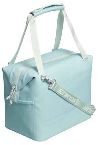 Stanley All Day Julienne Soft Cooler Bag and Lunch Box | Insulated Travel Bag with Zipper | BPA-Free - color: Seafoam, style: Midi