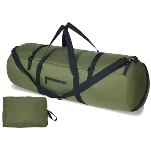 Arxus Duffle Bag for Travel 30L/50L/90L Extra Large Luggage Heavy Duty Duffel Bat Bag for Men Sports - color: Green, size: 50L