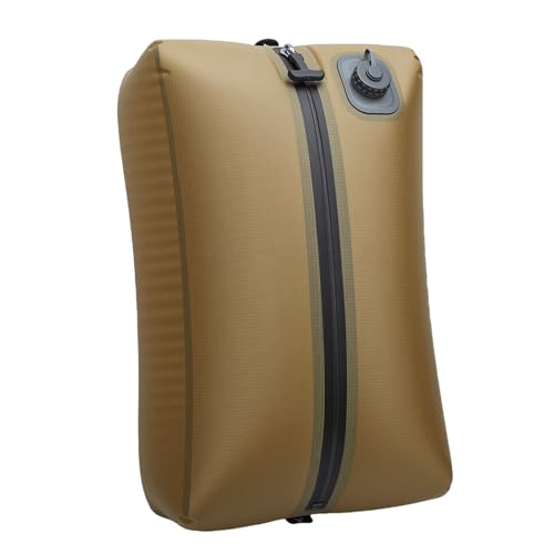 Naroote 20L Reusable Travel Vacuum Bag, Built in Pump Rechargeable Folding Compression Bag, Luggage Space Saver Packing Tool, Ideal for Camping Carry On Suitcases Backpack Seal (Khaki) - color: Khaki