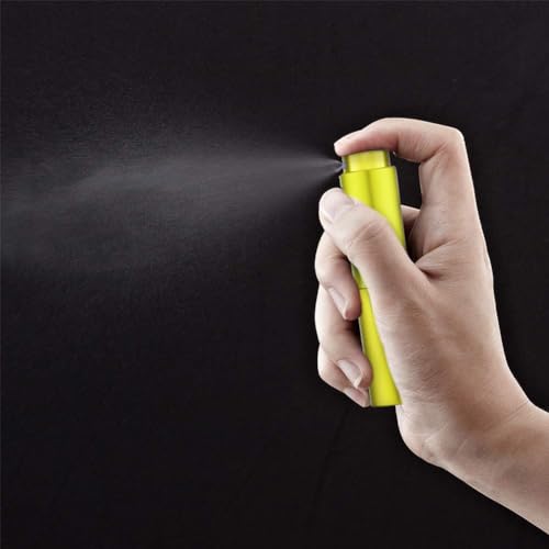 LISAPACK 8ML Atomizer Perfume Spray Bottle for Travel, Empty Refillable Cologne Dispenser, Portable Sprayer (Yellow) - color: Yellow