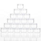 5 Gram Sample Containers with Lids, Mini Makeup Containers, Empty Plastic Travel Cosmetic Containers with Labels(25 Count, Clear Lid) - color: Clear