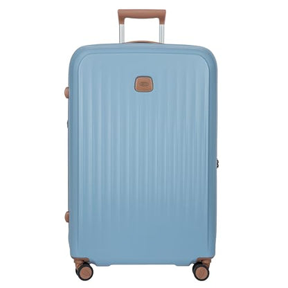 Bric's Taormina Ultra-Light Checked Luggage – Expandable Hard Shell Suitcase with TSA Lock, Anti-Tamper Zippers & 360 Spinner Mobility Wheels - 30 Inch, Sky Blue - color: Sky Blue, size: Checked-Large