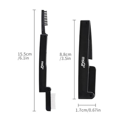 Eyelash Comb MSQ Eyelash Separator Folding Eyelash Comb Brow Brush Mascara Applicator Eyelash & Brow Definer Eyebrow & Lash Brush Eyebrow Grooming Tool - size: 1 PC