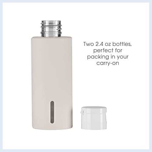 Conair Travel Sized Toiletries, TSA Approved Travel Bottles, Travel Sized Bottles by Travel Smart, 2 Piece Set