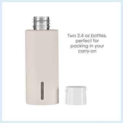 Conair Travel Sized Toiletries, TSA Approved Travel Bottles, Travel Sized Bottles by Travel Smart, 2 Piece Set