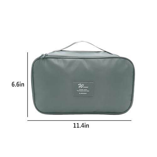 Portable Underwear Bra Storage Bag Waterproof Travel Organizers Multi-Layer Toiletry Packing Cube - color: B style-grey