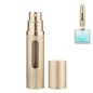 Refillable Perfume Atomizer Travel Bottle 5ml Leakproof Luxury Travel Perfume Refillable Bottle, Portable Perfume Atomizer (Gold) - color: Gold