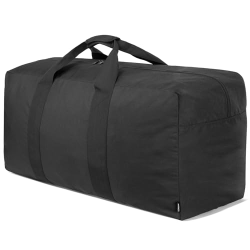 Vorspack Extra Large Duffle Bag for Travel - 100L Duffel Bag for Men Gear Bag for Storage Foldable Weekender Bag for Overnight Camping - Black - color: Black, size: 100L
