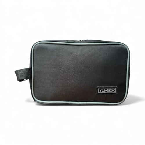Yumbox Chill Insulated Snack Bag with 2 Ice Packs – Lightweight Small Lunch Cooler Bag, Deep Spacious Design, Sweat-Proof Sleeves, Wipe-Clean Fabric, Fits Snack Bento Boxes & Fruit (Black) - color: Black