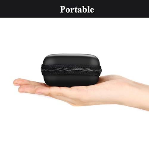 Charger Case,Mini Cable Organizer Cases,Pouch Case Bag,Small Charger Organizer,Waterproof Travel Storage Carrying Bag for USB Drives,Power Adapter,Earphones,Cords etc,Square,Black