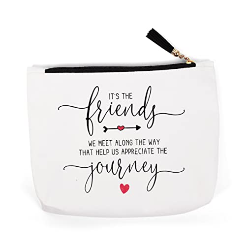 Bestie Gifts for Women, Sister Gifts from Sister, Friendship Gifts for Women Friends, Best Friend for Women, Birthday Christmas Gifts for Soul Sister It s The Friends Journey Makeup Bag - color: FriendsJourney