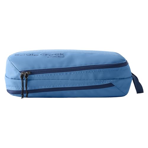 Eagle Creek Pack-It Reveal Clean/Dirty Cube M - Water-Resistant Dual Compartment Packing Cube With Internal Divider for Clean & Dirty Clothes - Travel Essentials - Blue Dawn - color: Blue Dawn