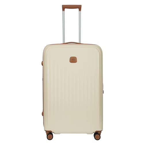 Bric's Taormina Ultra-Light Checked Luggage – Expandable Hard Shell Suitcase with TSA Lock, Anti-Tamper Zippers & 360 Spinner Mobility Wheels - 30 Inch, Cream - color: Cream, size: Checked-Large