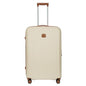 Bric's Taormina Ultra-Light Checked Luggage – Expandable Hard Shell Suitcase with TSA Lock, Anti-Tamper Zippers & 360 Spinner Mobility Wheels - 30 Inch, Cream - color: Cream, size: Checked-Large