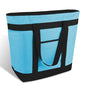 mosago Commercial Insulated Food Delivery Bag 39L, Heavy Duty Thermal Catering Tote with Zipper, Leakproof Hot & Cold Transport Bag for Restaurant & Professional Drivers, Blue - color: Blue