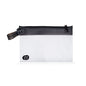 Gravel The Pouch | TSA Approved Clear Travel Toiletry Bag | Quart Size for Men & Women - color: Clear and Black