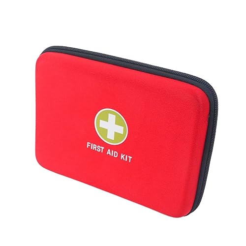 EVA Empty Mini Pouch First Aid Hard Case - Emergency Medical Kit for Camping & Outdoor (Red) - color: Red L