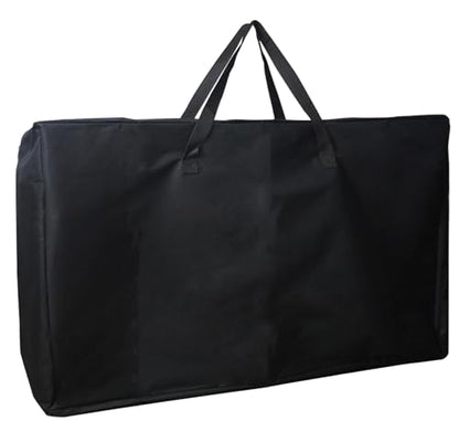 4/6/ 8 Foot Folding Table Storage Bag, Waterproof Heavy Duty Large Carrying Bag for Folding Tables, Picnic/Camp Tables Cover with Durable Zipper & Shoulder Strap, 31" D X 49" W X4.7 H, Black - size: 8FT Folding Table Bag